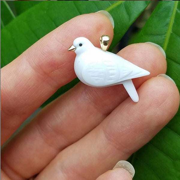 White dove charm